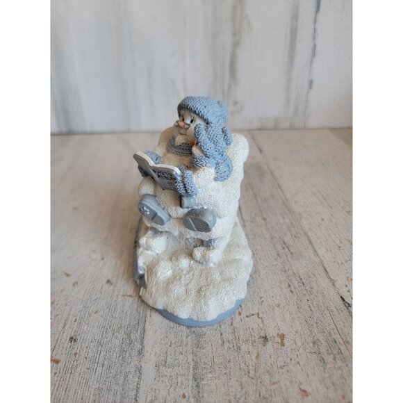 Encore Snowman Buddies in my day Grandpa grandkid Xmas collectible figure - Picture 3 of 6